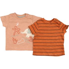 Csíkos-elefántos póló szett (68) baba