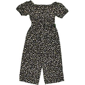 Primark Mintás fekete jumpsuit (134) lány