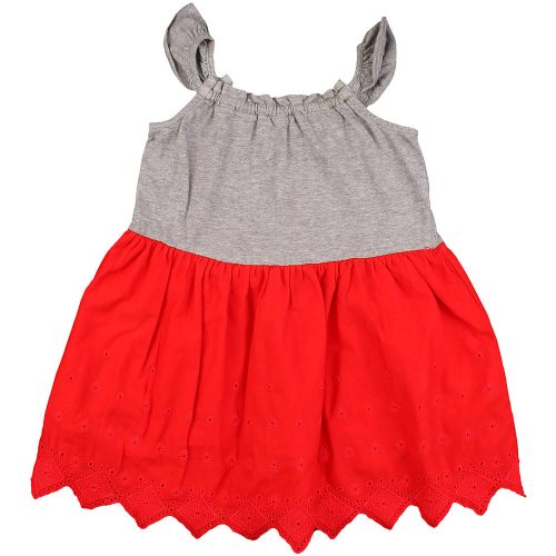 Gap Szürke-piros ruha (92) kislány