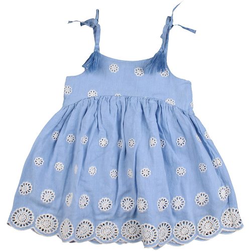 Next Hímzett kék ruha (74) baba