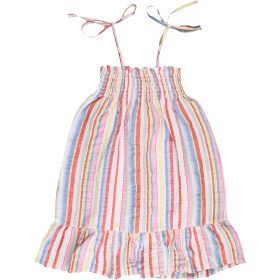 Színescsíkos ruha (98) kislány