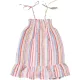 Színescsíkos ruha (98) kislány