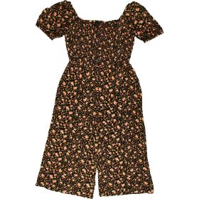 Primark Virágos fekete jumpsuit (140) lány