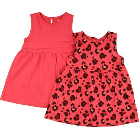 F&F Mintás-korall ruha szett (74) baba