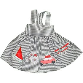 Hímzett-csíkos ruha (68) baba