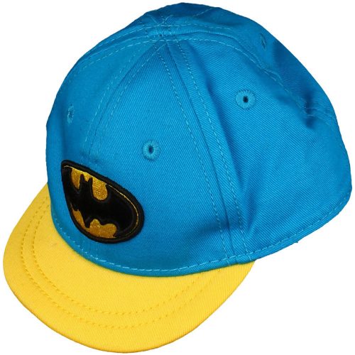 Batman kék-sárga baseball sapka (0-6 hó) baba