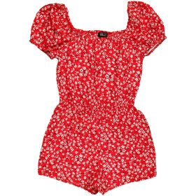 New Look Virágos piros playsuit (152) lány