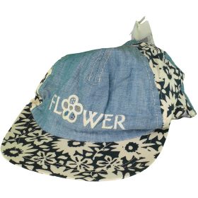 Virágos kék baseball sapka (6-10 év) lány