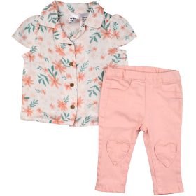 Virágos-barack szett (68) baba