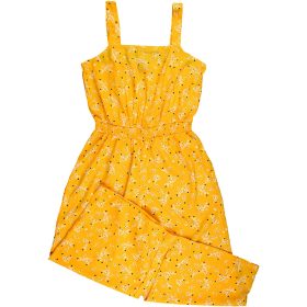 New Look Virágos sárga jumpsuit (158) tini lány