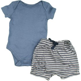 Kék-csíkos szett (68) baba