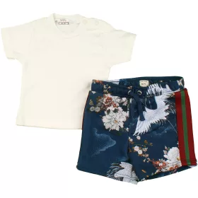 Törtfehér-mintás szett (62) baba