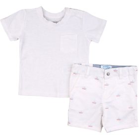 Fehér-mintás szett (68) baba