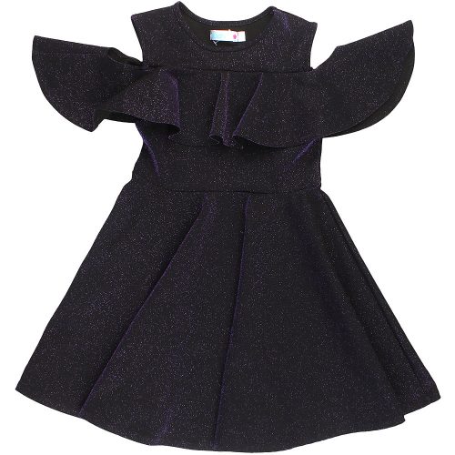 M&Co Csillogó lila ruha (116) kislány