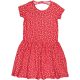 TU Virágos piros ruha (134) lány