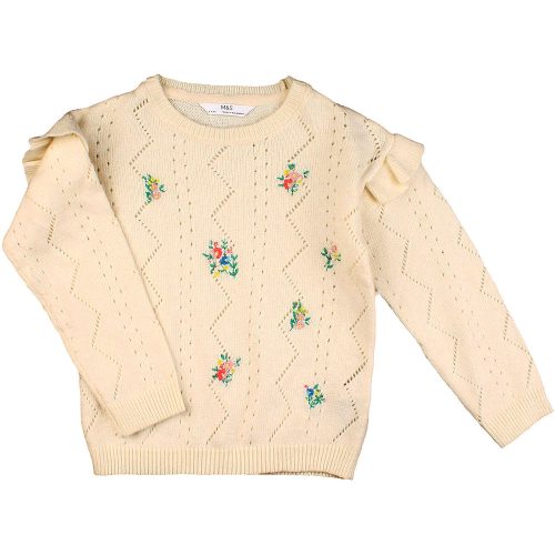 Marks&Spencer Hímzett pulóver (104) kislány
