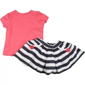 Rózsaszín-csíkos szett (68) baba