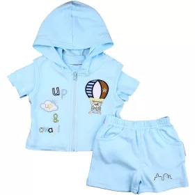 Kék-törtfehér szett (62) baba