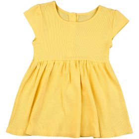 Matalan Bordázott sárga ruha (80) baba