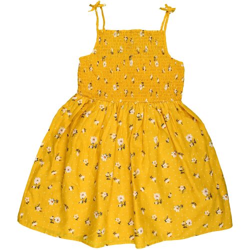 Primark Virágos sárga ruha (128) kislány