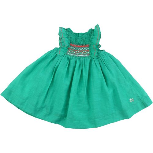 Hímzett zöld ruha (80) baba