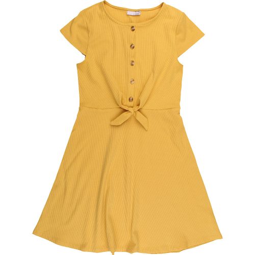 Matalan Bordázott sárga ruha (146) lány