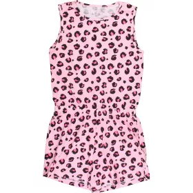 Mintás rózsaszín playsuit (140) lány