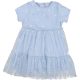 Virágos kék ruha (80) baba