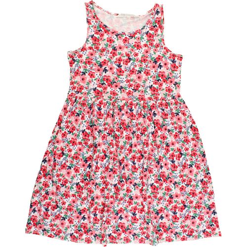 H&M Pirosvirágos ruha (134-140) lány