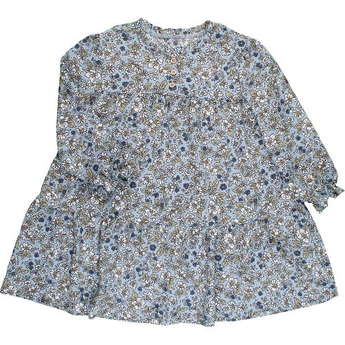 Matalan Virágos kék ruha (104) kislány
