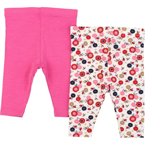 TU Virágos-pink leggings szett (62) baba