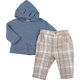 Kék-kockás szett (62) baba