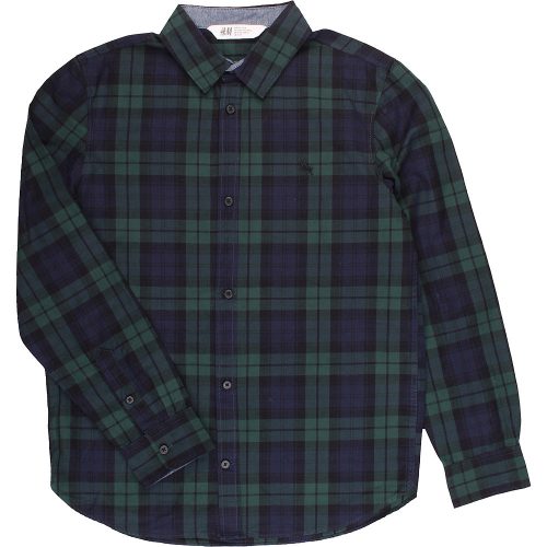 H&M Zöld-kékkockás ing (152) fiú