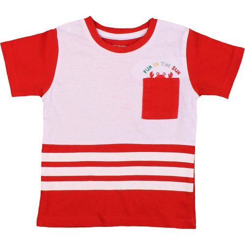 Primark Piros-fehér póló (86) baba