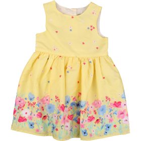 Primark Virágos sárga ruha (80) baba