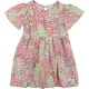 Virágos zöld ruha (98) kislány