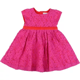 Miniclub Fukszia csipke ruha (68) baba