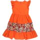 Narancs-virágos ruha (140) lány