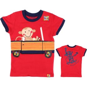 Majmos piros póló (80) baba
