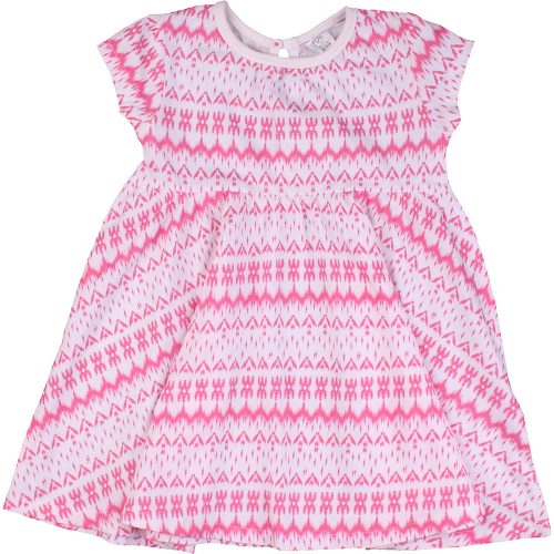 F&F Rózsaszínmintás ruha (74) baba