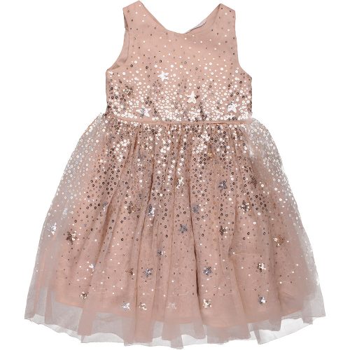H&M Flitteres bézs ruha (104) kislány