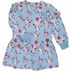 Virágos kék ruha (110) kislány