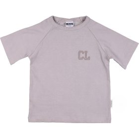 Szürke bordázott póló (104) kisfiú