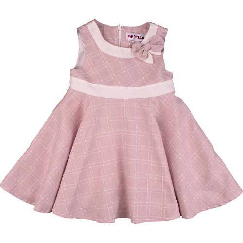 Kockás rózsaszín ruha (104) kislány
