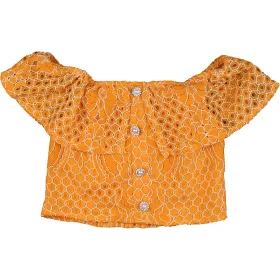 River Island Mintás mustár felső (128) kislány