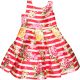 Monsoon Virágos-csíkos ruha (98) kislány