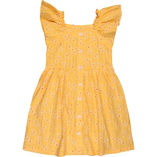 Hímzett sárga ruha (128) kislány