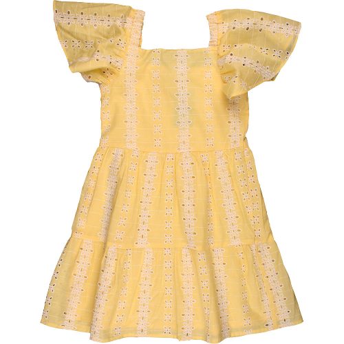 Matalan Hímzett sárga ruha (122) kislány