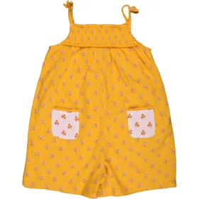 Marks&Spencer Virágos sárga playsuit (122) kislány