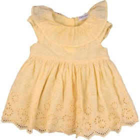 F&F Madeirás sárga ruha (62) baba